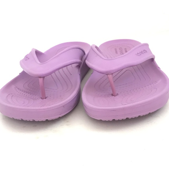 CROCS Flip Flop Sandals Classic ll Lilac Purple Thong Sandals Women’s Size 7 - Picture 7 of 14